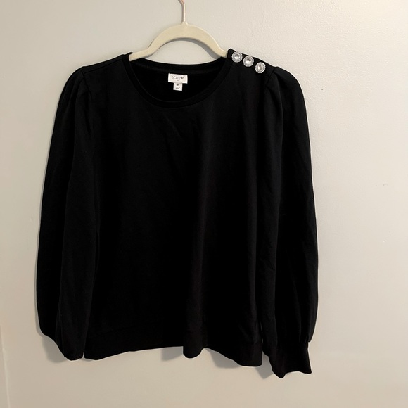 J. Crew Factory | Puff Sleeve Sweatshirt - Picture 2 of 7